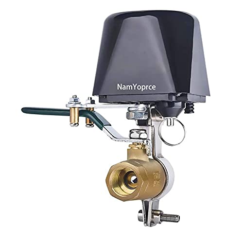 Wasser/Gasventil kompatibel mit Alexa/Google Assistant,WiFi Fernbedienung Automatisierungssteuerventil für Wasserregler Gasregler Ventilgriff 4 Punkte 1/2 von NamYoprce