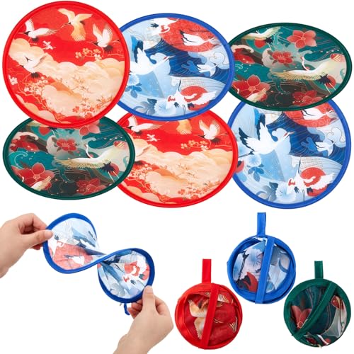 Namalu 6 Stück Japanische Faltbare Handfächer Runde Falten Fächer Sommer Festival Handfächer Tragbare Japanischer Kranich Muster Japan Fächer für Geschenke Party Heimdekoration Persönliche Deko Namalu 6 Stück Japanische Faltbare Handfächer Runde Falten Fächer Sommer Festival Handfächer Tragbare Japanischer Kranich Muster Japan Fächer für Geschenke Party Heimdekoration Persönliche Deko von Namalu
