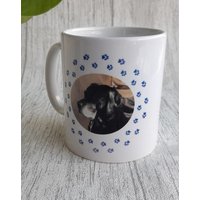 Personalisierte Hundetasse - Hund Papa Mama Foto & Text Vatertag Muttertag Geburtstag Fell Baby Weihnachtsgeschenk von NameitStudio