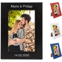 Bilderrahmen Mit Gravur Aus Holz - Fotorahmen Individuellen Namen Personalisiert 10x15cm Bilderrahmen Mit Gravur Aus Holz - Fotorahmen Individuellen Namen Personalisiert 10x15cm von Namenbar