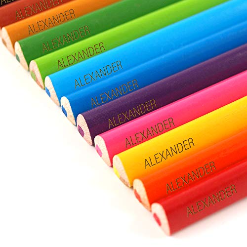 Herlitz Buntstifte mit Namen - individuell graviert - personalisiert - 24 Stück Herlitz Buntstifte mit Namen - individuell graviert - personalisiert - 24 Stück von Namenbar