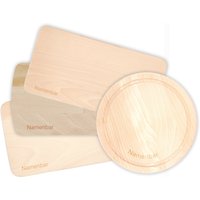 Holz Brotbrett Mit Individueller Gravur - Frühstücksbrett Namen Rund Oder Eckig von Namenbar