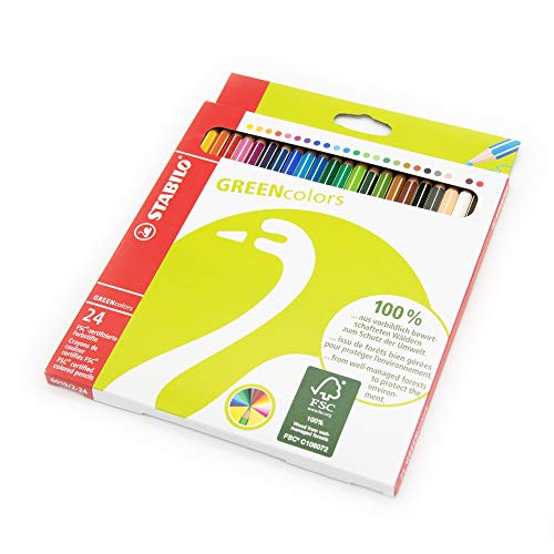 Stabilo GREENcolors Buntstifte mit Namen - individuell graviert - personalisiert - 24 Stück Stabilo GREENcolors Buntstifte mit Namen - individuell graviert - personalisiert - 24 Stück von Namenbar