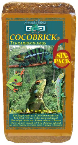 Namiba Terra 0403 Terrarienhumus, CocoBrick 6x 650 g 6x 650 g Ziegel ergibt 6x 9 Liter Humussubstrat, 6-Pack von Namiba Terra