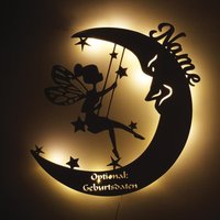 Fee Geschenke Lampe Holz Wand Nachtlicht Schlummerlicht Personalisiert Mit Namen I Geschenk Für Mädchen Batteriebetrieb Kinderzimmer Deko Fee Geschenke Lampe Holz Wand Nachtlicht Schlummerlicht Personalisiert Mit Namen I Geschenk Für Mädchen Batteriebetrieb Kinderzimmer Deko von Namofactur