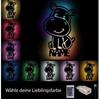 Hippo Holz Nachtlicht Schlummerlicht Wand Lampe Personalisiert Mit Namen Als Geschenk Zur Geburt & Taufe Für Kinder I Usb Farbwechsel Hippo Holz Nachtlicht Schlummerlicht Wand Lampe Personalisiert Mit Namen Als Geschenk Zur Geburt & Taufe Für Kinder I Usb Farbwechsel von Namofactur