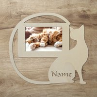 Katze Holz Bilderrahmen Personalisiert Mit Namen I Geschenke Für Katzenliebhaber Katze Holz Bilderrahmen Personalisiert Mit Namen I Geschenke Für Katzenliebhaber von Namofactur
