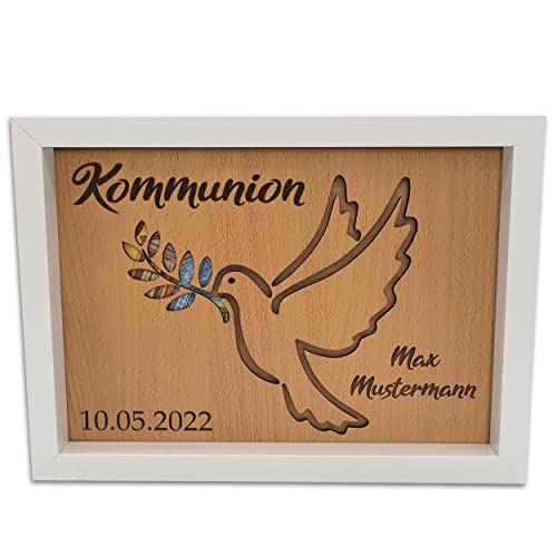 Kinderkommunion Geschenk Geldgeschenk Verpackung mit Taube im Bilderrahmen I Geschenke zur Kommunion mit Personalisierung I Geschenkbox und Geldverpackung I Geld Geschenkideen Kinderkommunion Geschenk Geldgeschenk Verpackung mit Taube im Bilderrahmen I Geschenke zur Kommunion mit Personalisierung I Geschenkbox und Geldverpackung I Geld Geschenkideen von Namofactur
