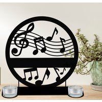 Musiknoten Teelichthalter Kerzenhalter Aus Mdf Deko Holz - Tischdeko Und Geschenkidee Für Wohnzimmer, Büro, Jahrestag in 9 Farben Musiknoten Teelichthalter Kerzenhalter Aus Mdf Deko Holz - Tischdeko Und Geschenkidee Für Wohnzimmer, Büro, Jahrestag in 9 Farben von Namofactur