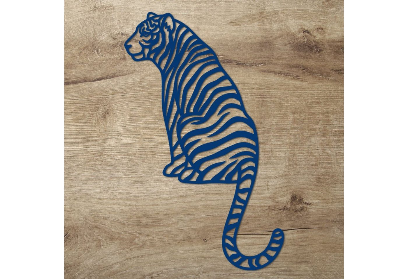 Namofactur 3D-Wandtattoo Tiger Holz Deko Wandbild 56x35cm Dekoration, 3D-Wanddeko 'Tiger' Wandgestaltung für dein Wohnzimmer / Schlafzimmer von Namofactur