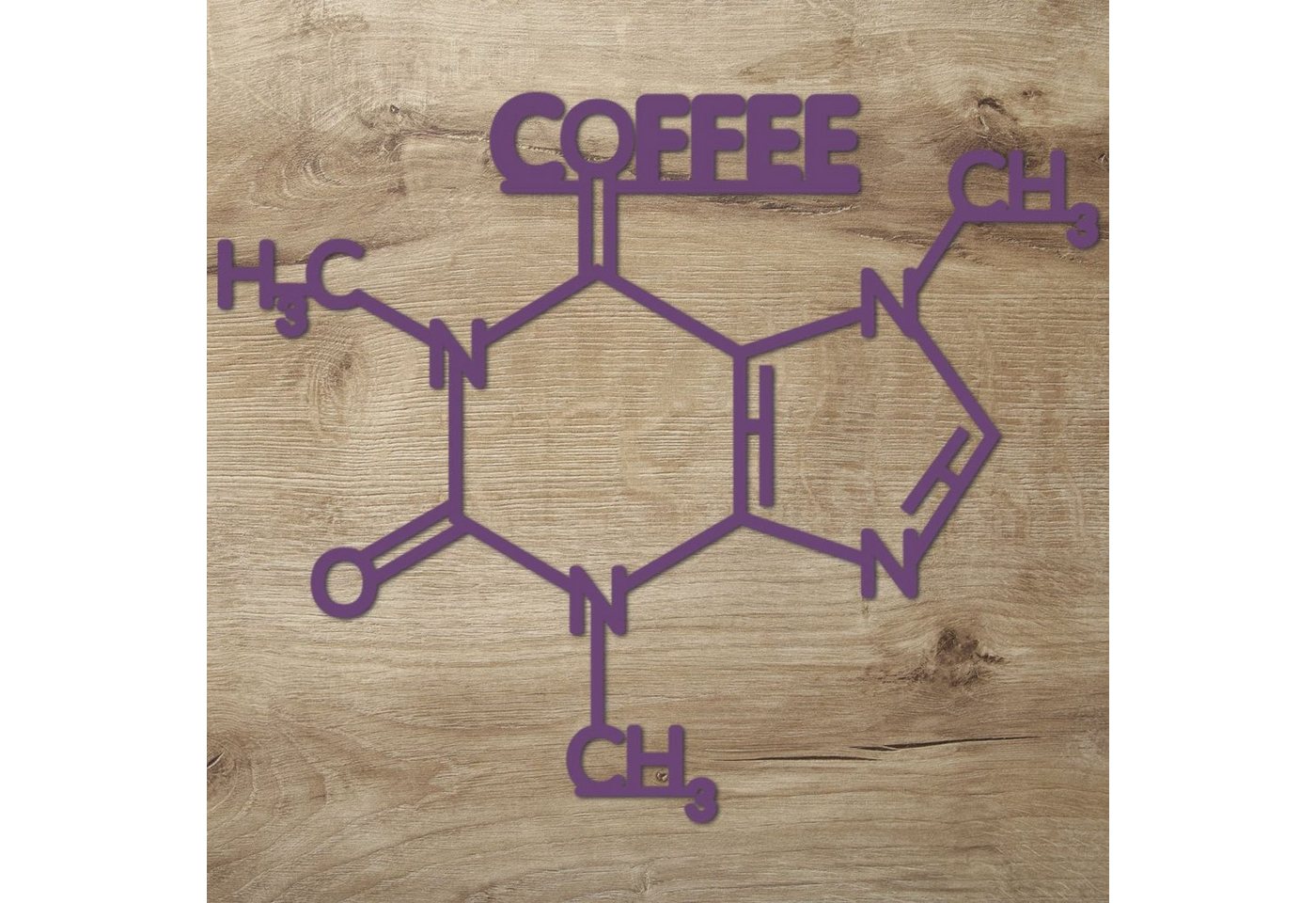 Namofactur 3D-Wandtattoo 'Coffee' aus Holz Wandbild Kaffee Caffé Wanddeko Café Dekoration, außergewöhnliches Geschenk Coffee Junkie, but first coffee Holzkunst von Namofactur