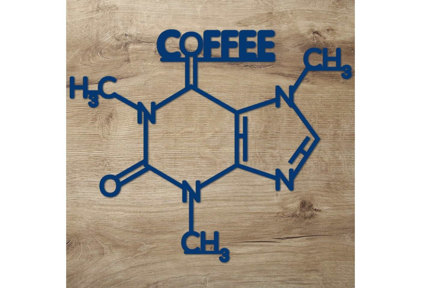 Namofactur 3D-Wandtattoo 'Coffee' aus Holz Wandbild Kaffee Caffé Wanddeko Café Dekoration, außergewöhnliches Geschenk Coffee Junkie, but first coffee Holzkunst von Namofactur