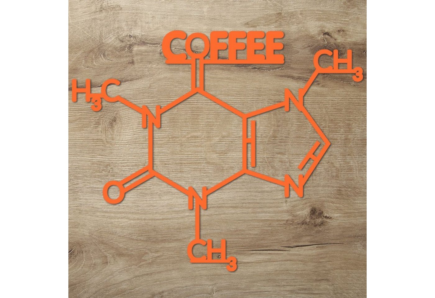 Namofactur 3D-Wandtattoo 'Coffee' aus Holz Wandbild Kaffee Caffé Wanddeko Café Dekoration, außergewöhnliches Geschenk Coffee Junkie, but first coffee Holzkunst von Namofactur