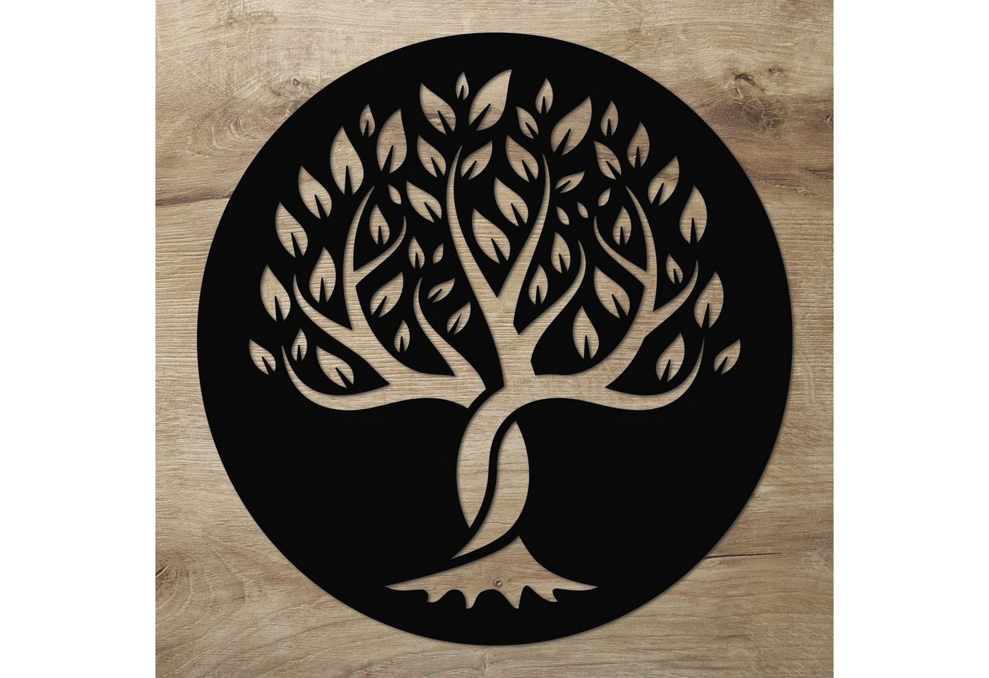 Namofactur 3D-Wandtattoo Wandtattoo Schild 'Baum des Lebens', Wanddeko aus Holz von Namofactur