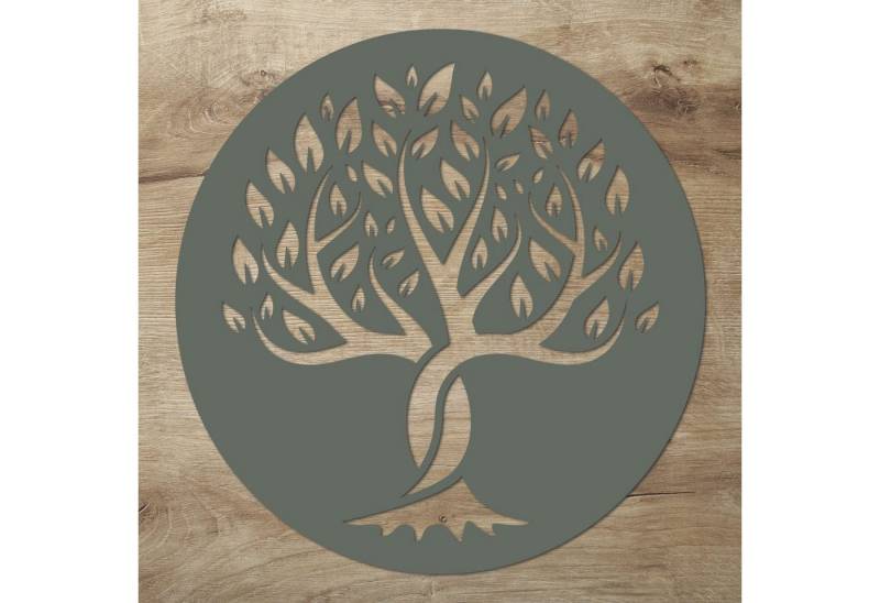 Namofactur 3D-Wandtattoo Wandtattoo Schild 'Baum des Lebens', Wanddeko aus Holz von Namofactur