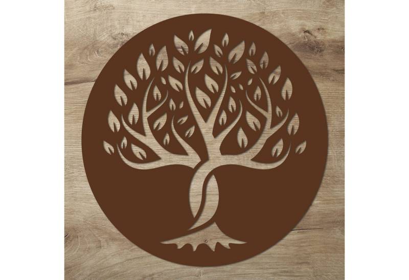 Namofactur 3D-Wandtattoo Wandtattoo Schild 'Baum des Lebens', Wanddeko aus Holz von Namofactur