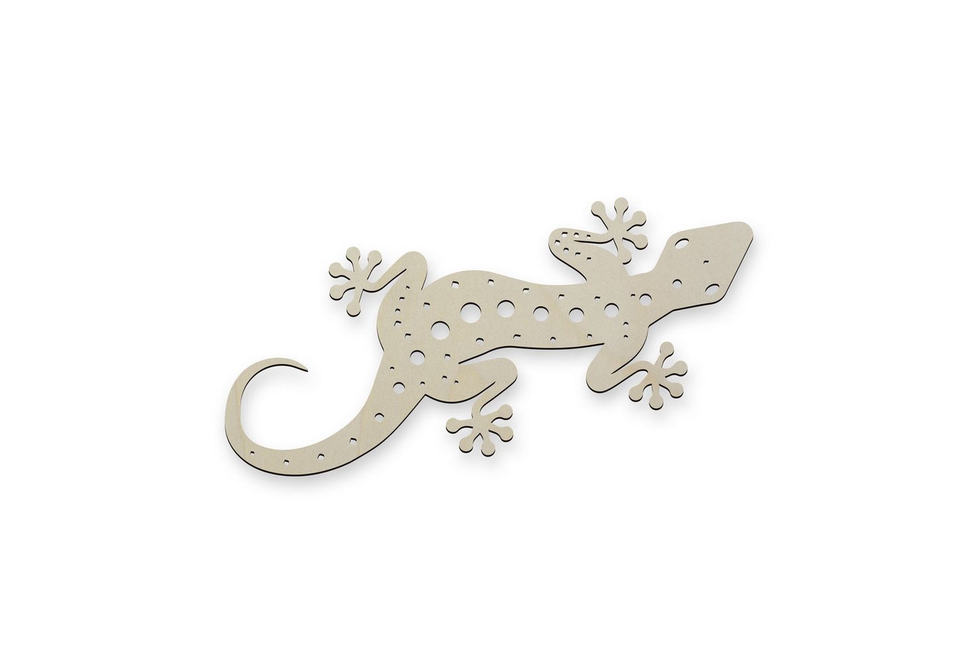 Namofactur 3D-Wandtattoo XXL Holz Wandtattoo Gecko Wand Deko Wanddeko Groß von Namofactur