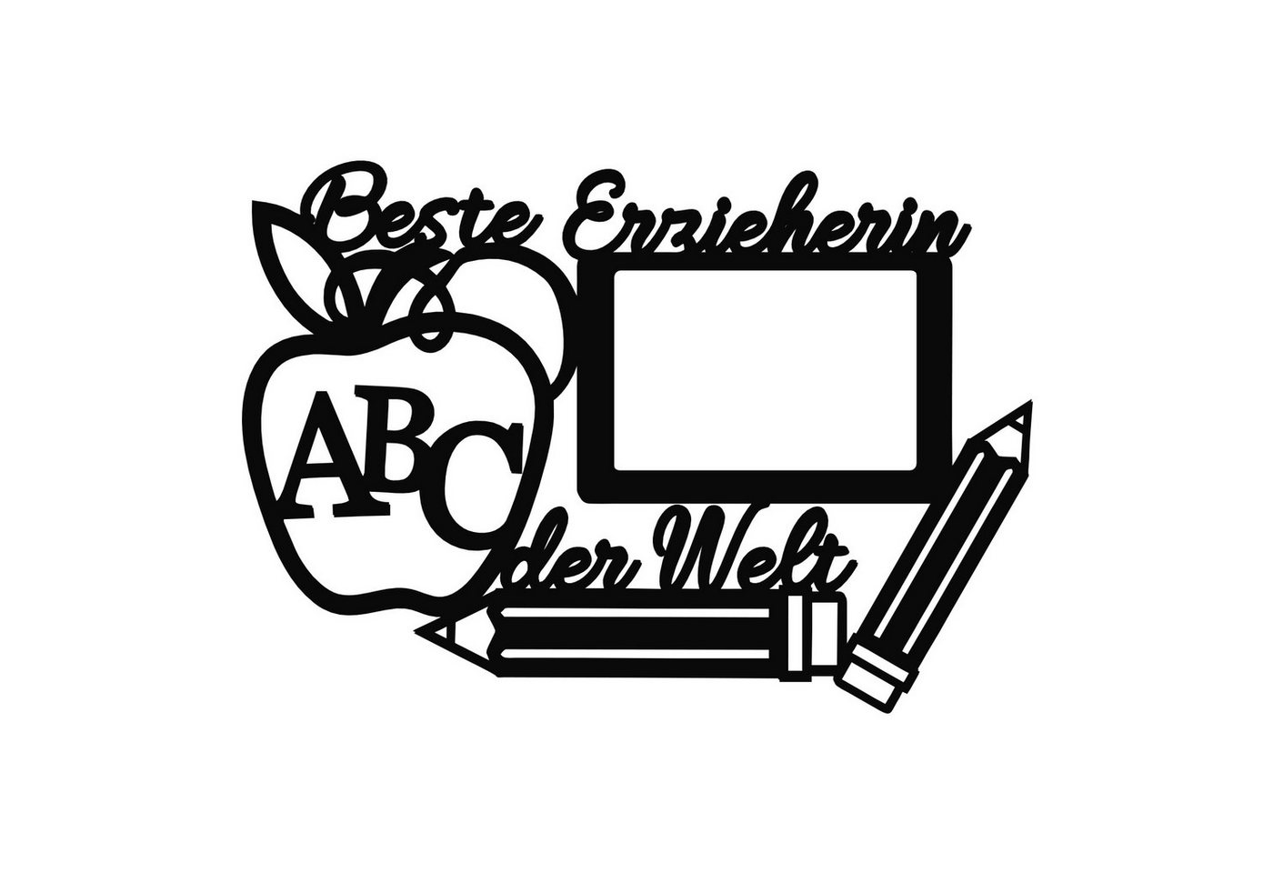 Namofactur Bilderrahmen Bilderrahmen 'Beste Erzieherin der Welt', Abschied Kindergarten Namofactur Bilderrahmen Bilderrahmen 'Beste Erzieherin der Welt', Abschied Kindergarten von Namofactur