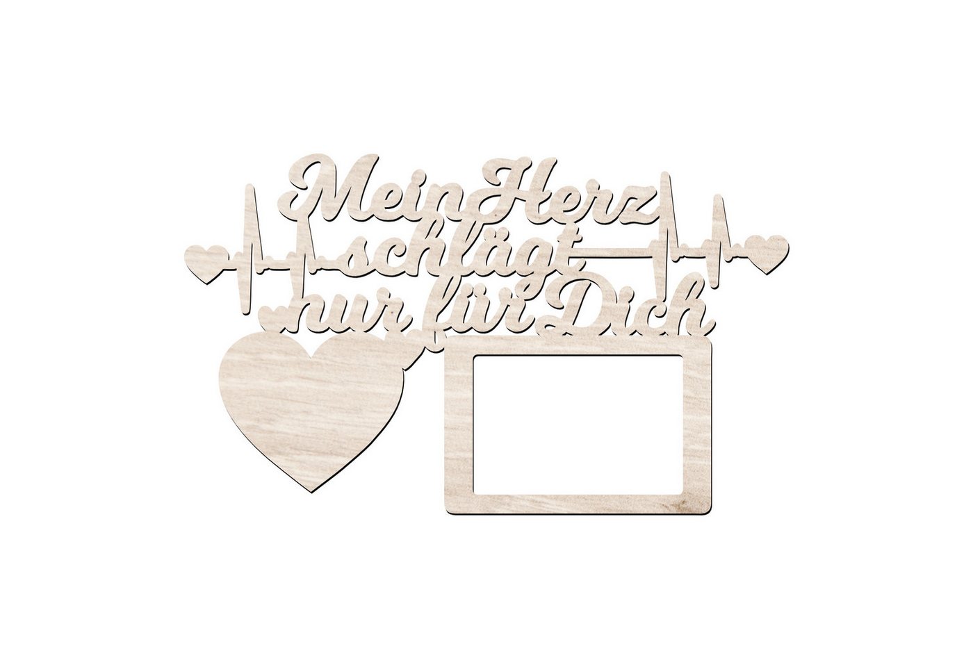 Namofactur Bilderrahmen Bilderrahmen 'Mein Herz schlägt nur für Dich - Ich liebe Dich', für 1 Bilder, Fotorahmen, Rahmen für Foto, Made in Germany Namofactur Bilderrahmen Bilderrahmen 'Mein Herz schlägt nur für Dich - Ich liebe Dich', für 1 Bilder, Fotorahmen, Rahmen für Foto, Made in Germany von Namofactur