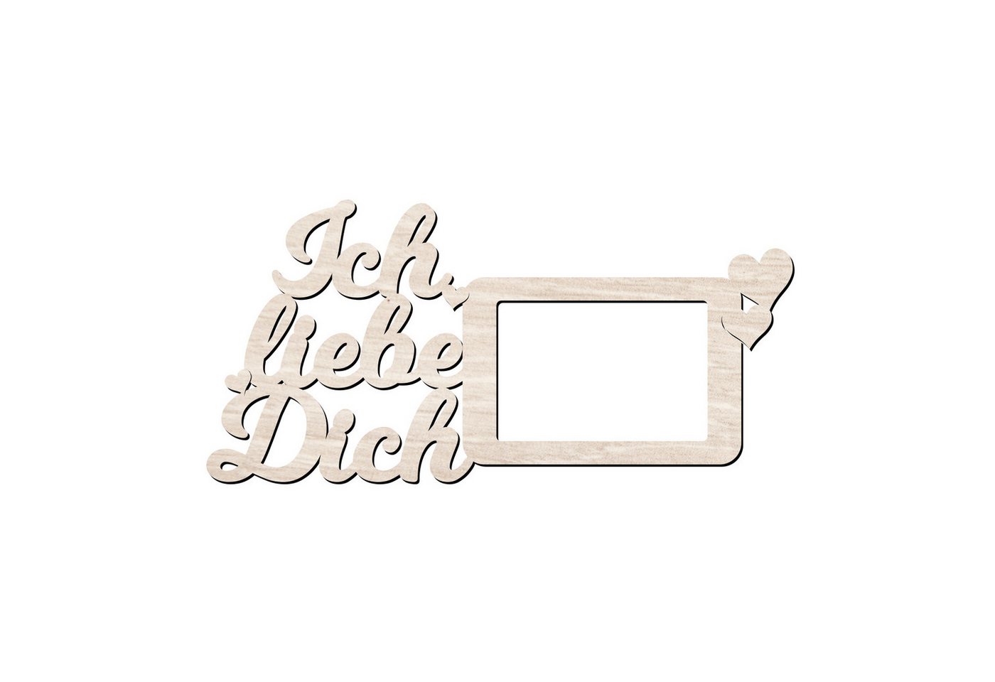 Namofactur Bilderrahmen Geschenk 'Ich liebe Dich', Hochzeitsgeschenk, Jahrestag, Hochzeitstag, für 1 Bilder von Namofactur