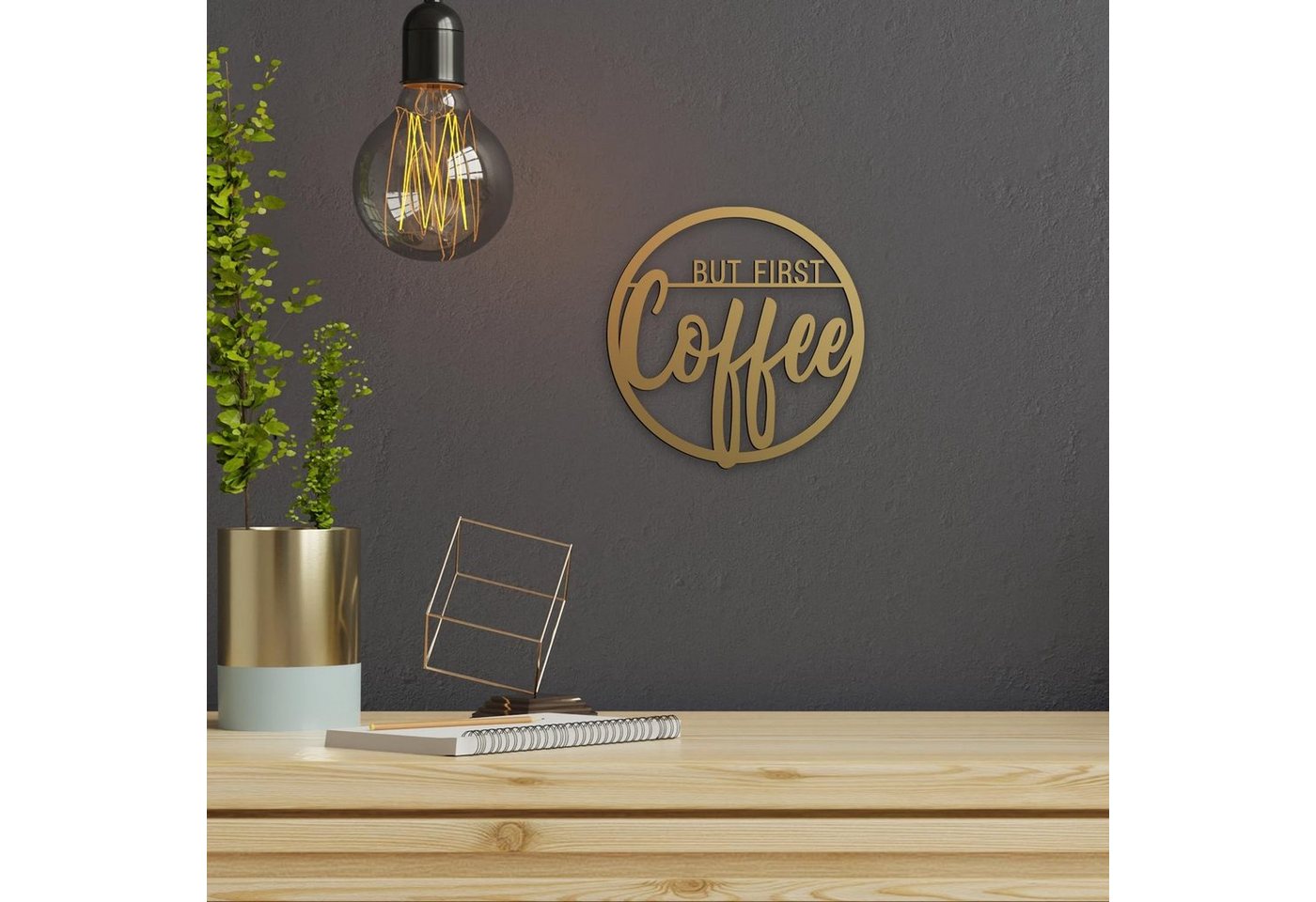 Namofactur Hängedekoration Deko Holzreifen Schriftzug "But first Coffee" Text aus Holz, Deko Spruch Cafe Küche, zum Aufhängen, Kaffee Schild rund, Hoop, Ring Namofactur Hängedekoration Deko Holzreifen Schriftzug "But first Coffee" Text aus Holz, Deko Spruch Cafe Küche, zum Aufhängen, Kaffee Schild rund, Hoop, Ring von Namofactur