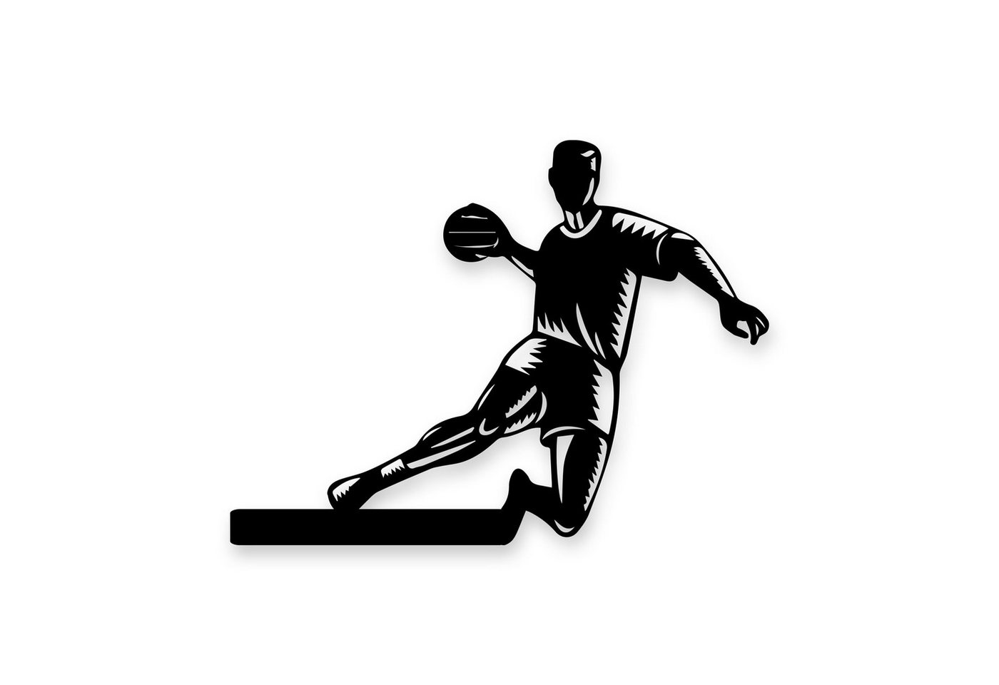 Namofactur LED Dekolicht Handball Deko Geschenke - LED Handballer Wanddeko Holz Wandtattoo, LED fest integriert, Warmweiß Namofactur LED Dekolicht Handball Deko Geschenke - LED Handballer Wanddeko Holz Wandtattoo, LED fest integriert, Warmweiß von Namofactur