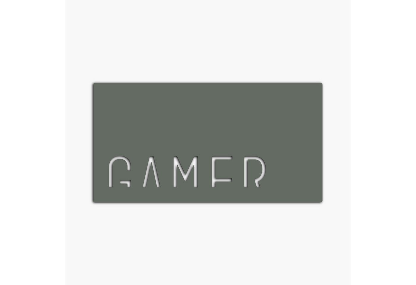 Namofactur LED Dekolicht Lampe 'Gamer' Zocker RGB Deko Licht Wandlampe, LED fest integriert, RGB Farbwechsel, Wanddeko Gamer, USB Leuchte mit Fernbedienung von Namofactur