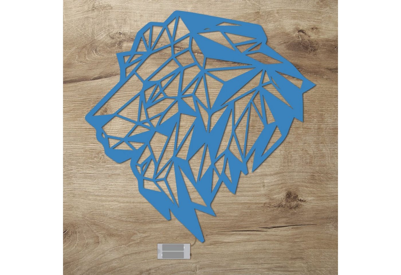 Namofactur LED Dekolicht Löwenkopf Polygon LED Deko Wandleuchte, LED fest integriert, Warmweiß Namofactur LED Dekolicht Löwenkopf Polygon LED Deko Wandleuchte, LED fest integriert, Warmweiß von Namofactur
