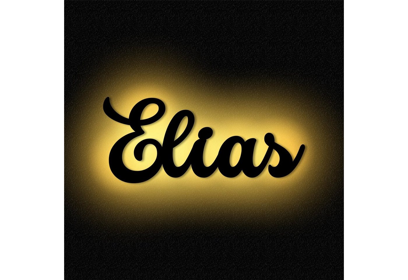 Namofactur LED Dekolicht Name 'Elias' Wand Deko Nachtlicht für Kinder, LED fest integriert, Warmweiß, Leuchtdeko Wandlampe aus MDF Holz für Kinderzimmer von Namofactur