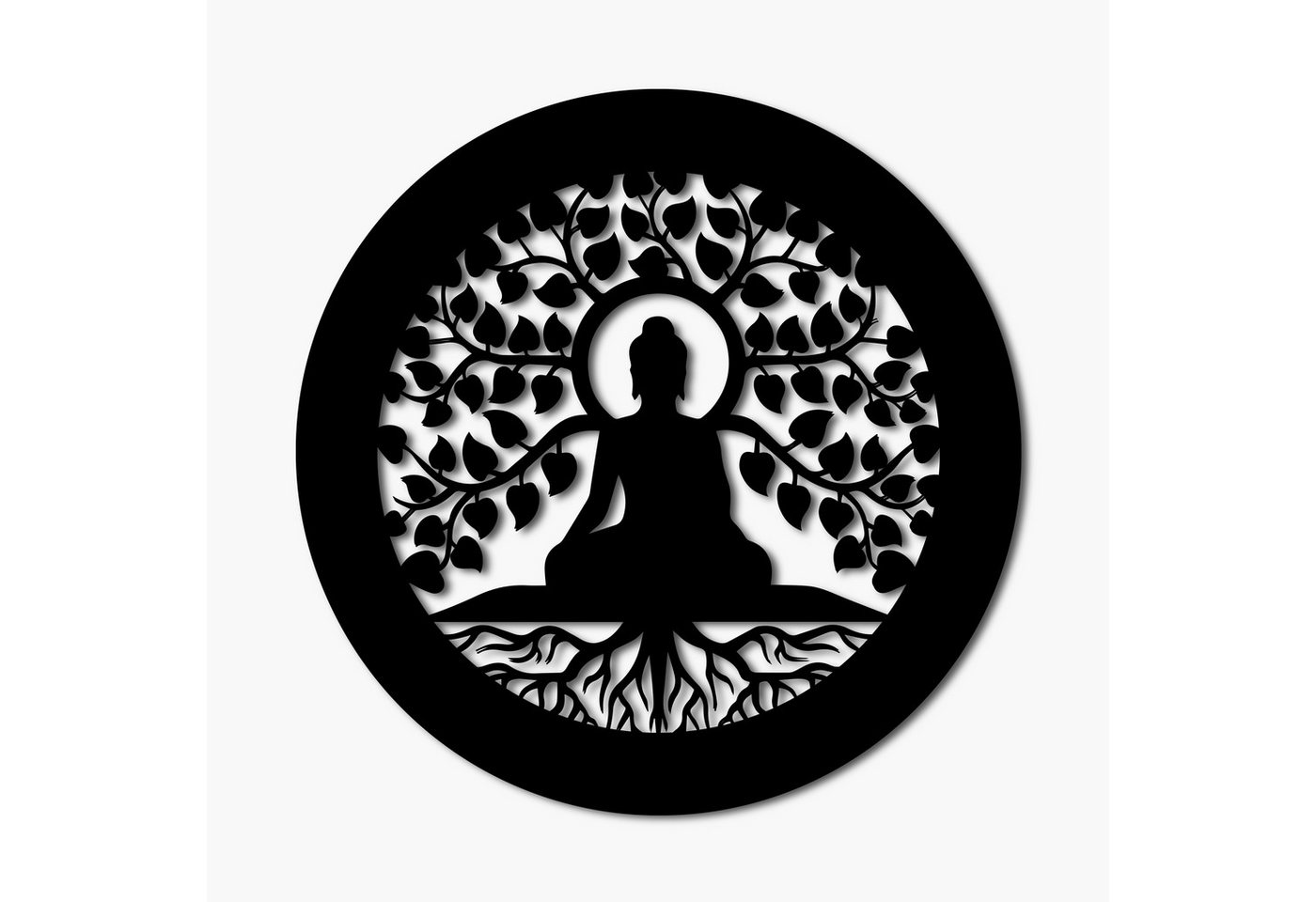 Namofactur LED Dekolicht Yoga, Buddha Baum Wanddeko, Meditation Wandlampe aus Holz, Mit Zugschalter, LED fest integriert, Warmweiß Namofactur LED Dekolicht Yoga, Buddha Baum Wanddeko, Meditation Wandlampe aus Holz, Mit Zugschalter, LED fest integriert, Warmweiß von Namofactur
