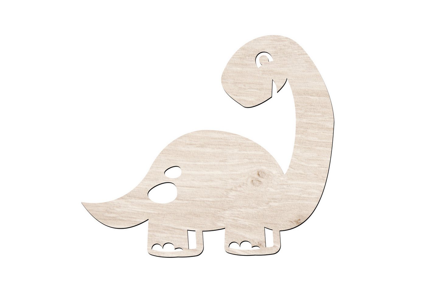 Namofactur LED Nachtlicht Dino Milo Wandlampe, Nachtlicht Dinosaurier Holz Wand I Kinderzimmer, Mit Zugschalter, LED fest integriert, Warmweiß von Namofactur