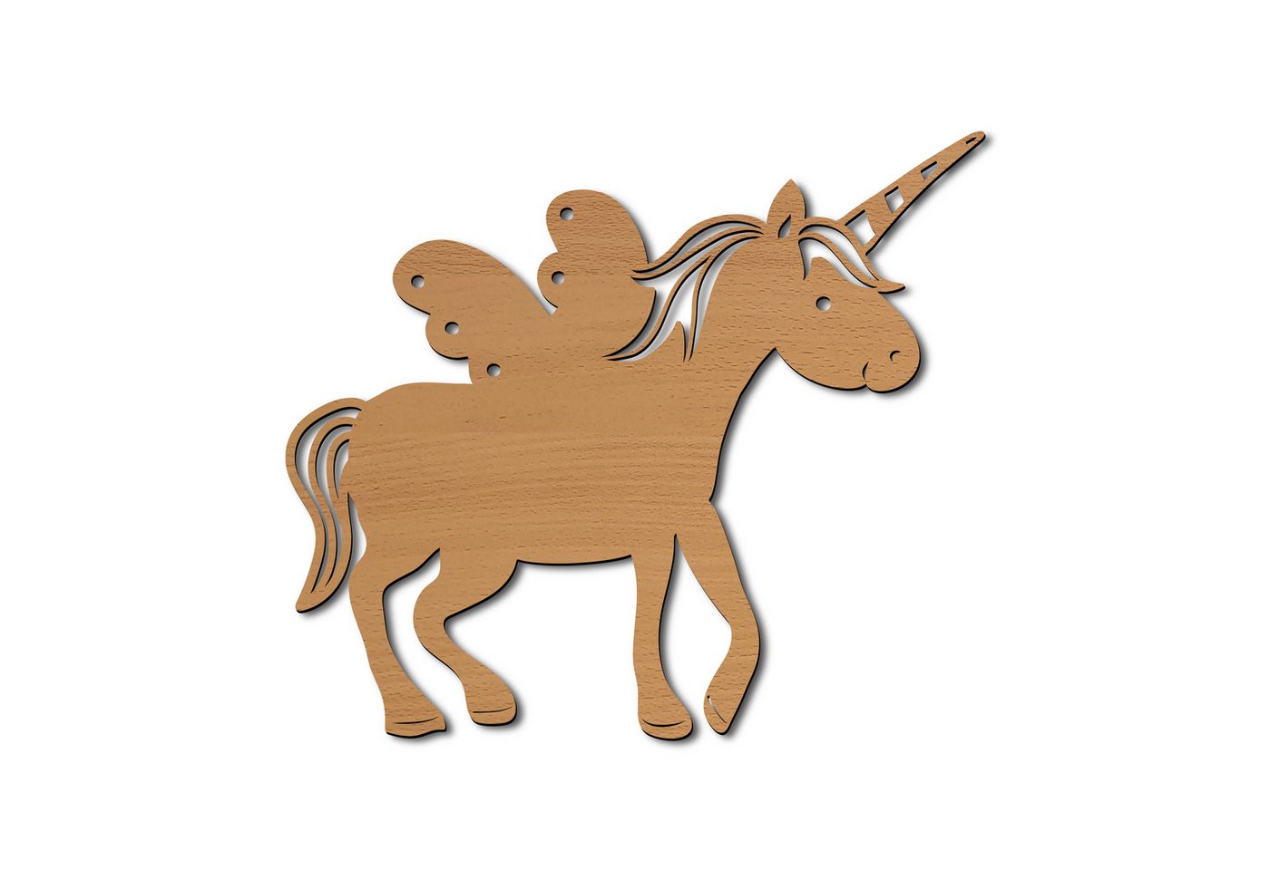 Namofactur LED Nachtlicht Einhorn Kinderzimmer Nachtlicht Kinder Wandlampe I MDF Holz, LED fest integriert, Warmweiß von Namofactur