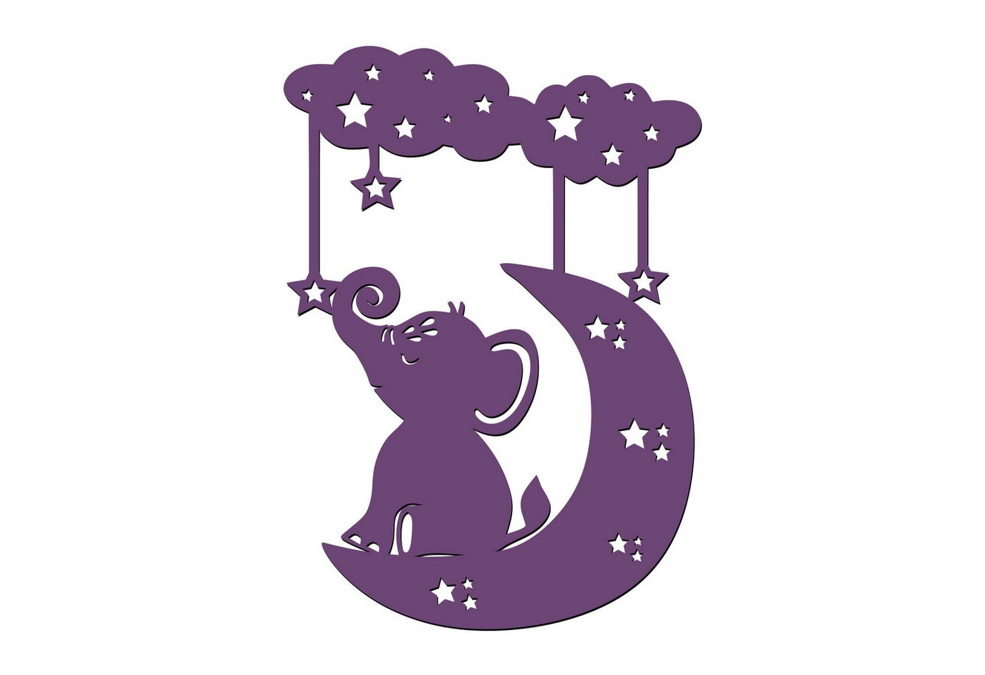 Namofactur LED Nachtlicht Elefant auf Wolke im Sternenhimmel - Schlaflicht mit Elefanten Motiv, Mit Sternabdeckung, LED fest integriert, Warmweiß, Wanddekoobjekt Kinderzimmer Leuchte batteriebetrieben Namofactur LED Nachtlicht Elefant auf Wolke im Sternenhimmel - Schlaflicht mit Elefanten Motiv, Mit Sternabdeckung, LED fest integriert, Warmweiß, Wanddekoobjekt Kinderzimmer Leuchte batteriebetrieben von Namofactur