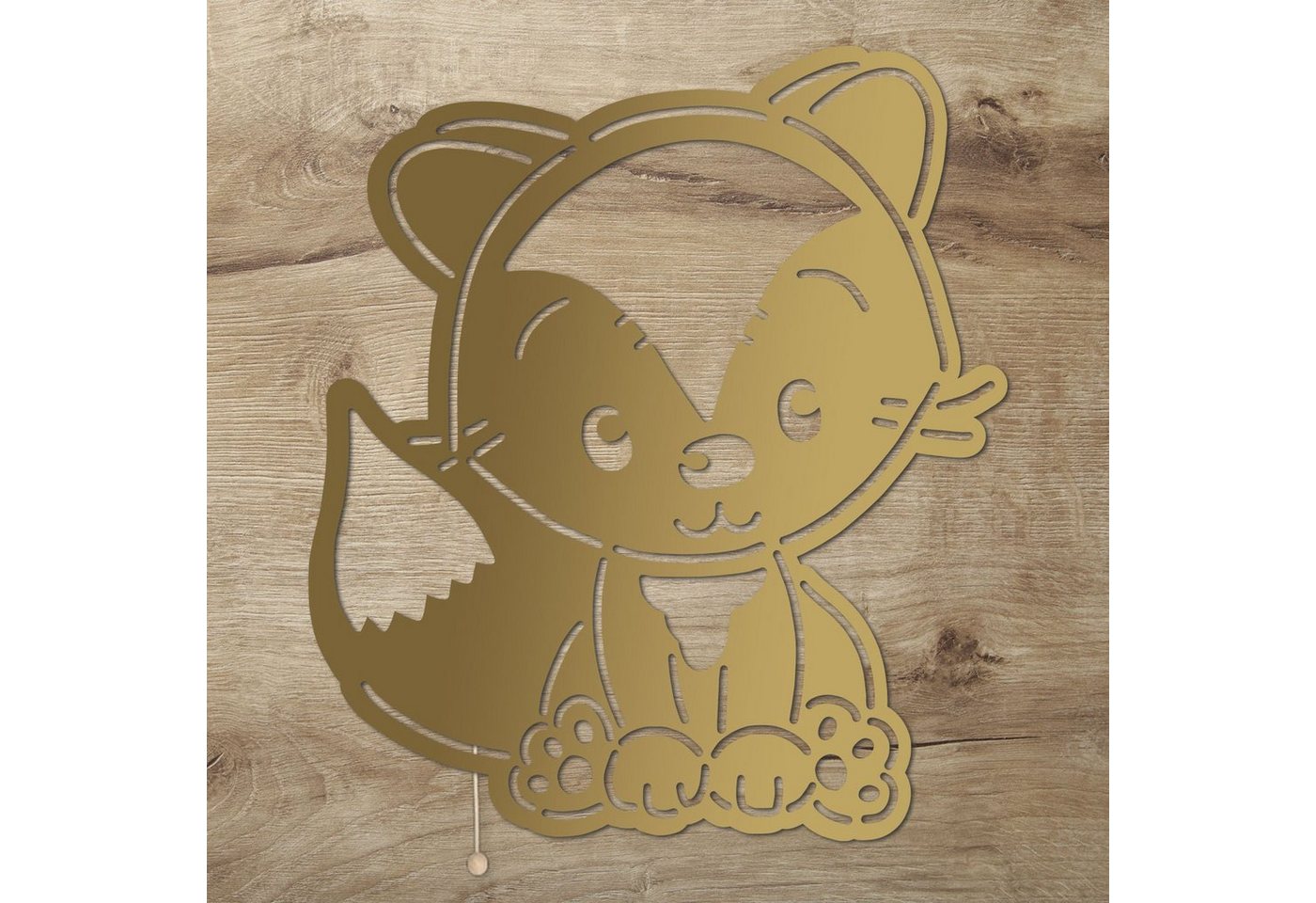 Namofactur LED Nachtlicht Fuchs - Schlaflicht mit Fuchs-Motiv für Kleinkinder - Wand Deko Lampe, Mit Zugschalter, LED fest integriert, Warmweiß, Wanddekoobjekt Kinderzimmer Leuchte batteriebetrieben Namofactur LED Nachtlicht Fuchs - Schlaflicht mit Fuchs-Motiv für Kleinkinder - Wand Deko Lampe, Mit Zugschalter, LED fest integriert, Warmweiß, Wanddekoobjekt Kinderzimmer Leuchte batteriebetrieben von Namofactur