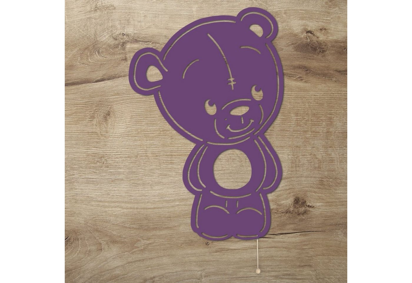 Namofactur LED Nachtlicht LED Wandlampe Nachtlicht Teddy Bär Kinderzimmer, Mit Zugschalter, LED fest integriert, Warmweiß Namofactur LED Nachtlicht LED Wandlampe Nachtlicht Teddy Bär Kinderzimmer, Mit Zugschalter, LED fest integriert, Warmweiß von Namofactur