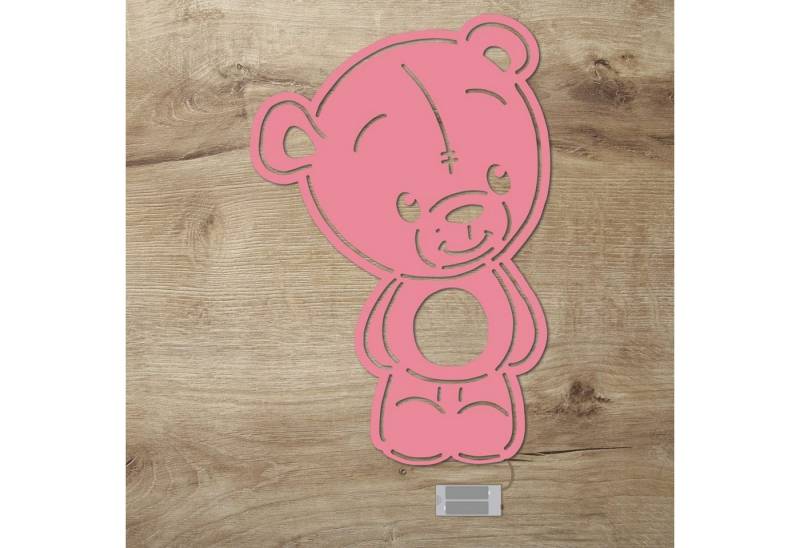 Namofactur LED Nachtlicht LED Wandlampe Nachtlicht Teddy Bär Kinderzimmer, Ohne Zugschalter, LED fest integriert, Warmweiß von Namofactur