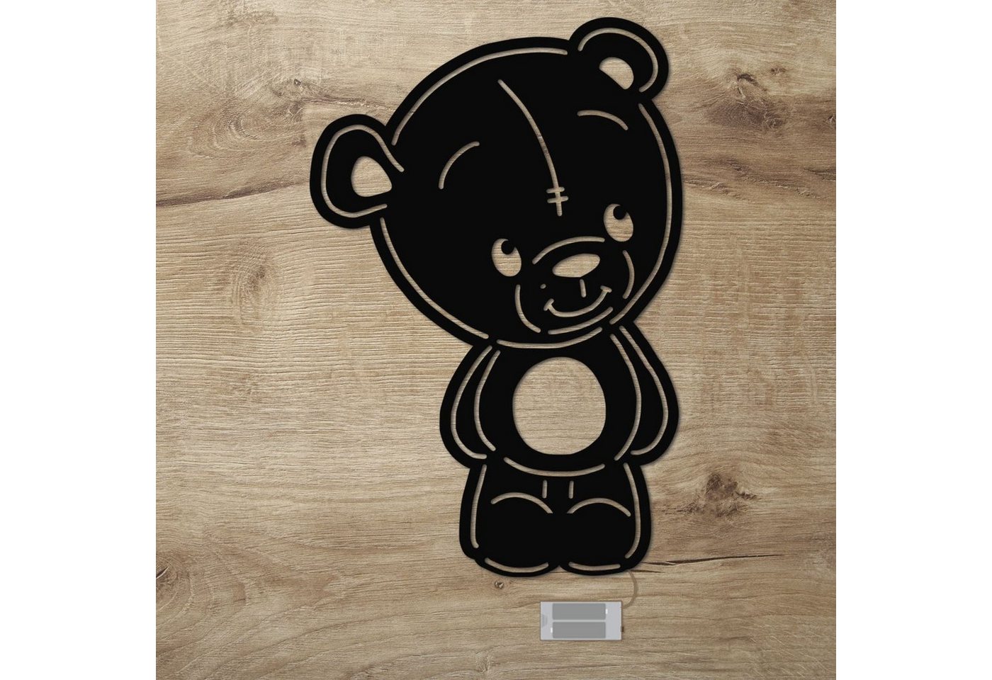 Namofactur LED Nachtlicht LED Wandlampe Nachtlicht Teddy Bär Kinderzimmer, Ohne Zugschalter, LED fest integriert, Warmweiß Namofactur LED Nachtlicht LED Wandlampe Nachtlicht Teddy Bär Kinderzimmer, Ohne Zugschalter, LED fest integriert, Warmweiß von Namofactur