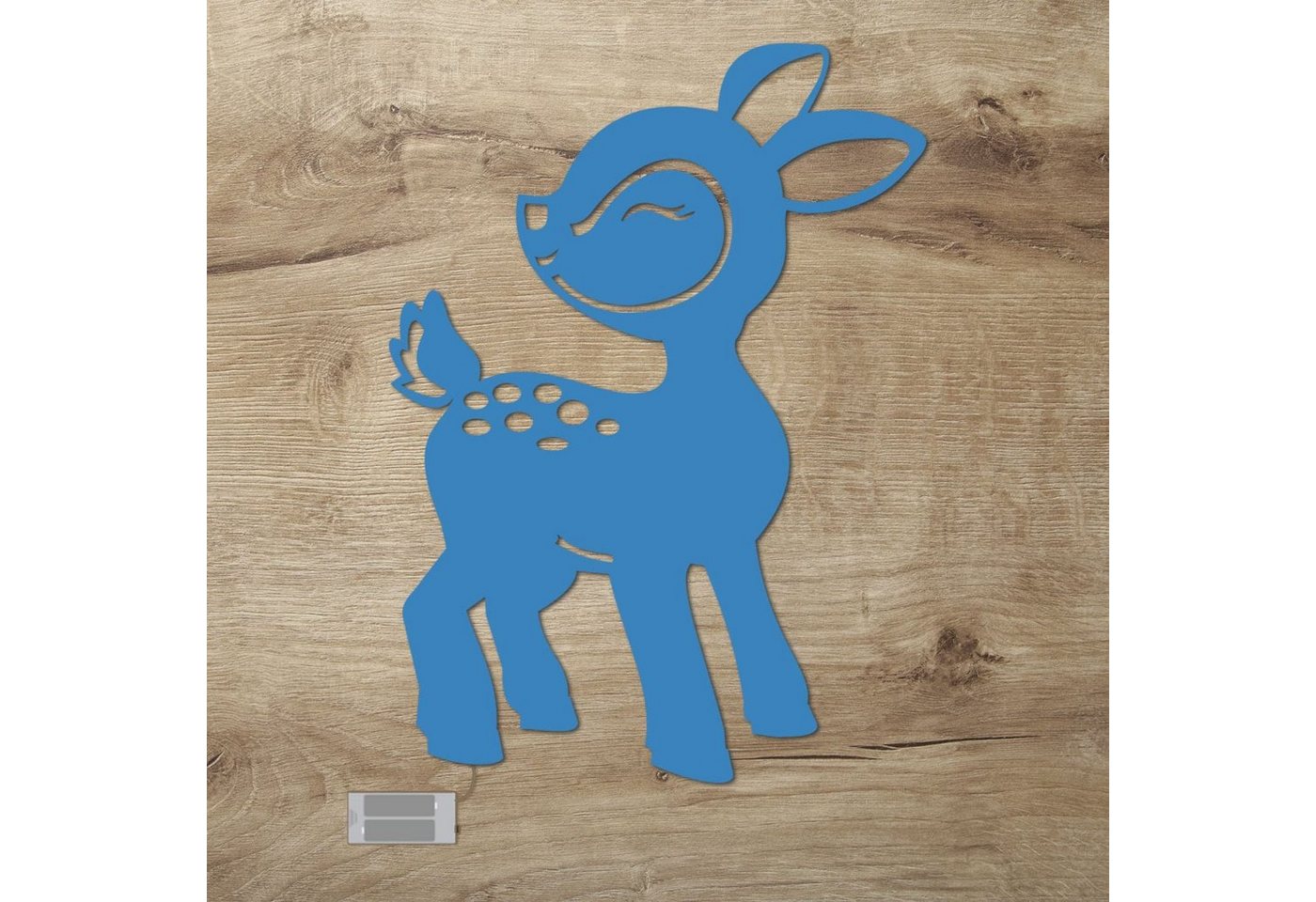 Namofactur LED Nachtlicht Rehkitz LED Nachtlicht aus Holz für das Kinderzimmer, LED fest integriert, Warmweiß Namofactur LED Nachtlicht Rehkitz LED Nachtlicht aus Holz für das Kinderzimmer, LED fest integriert, Warmweiß von Namofactur