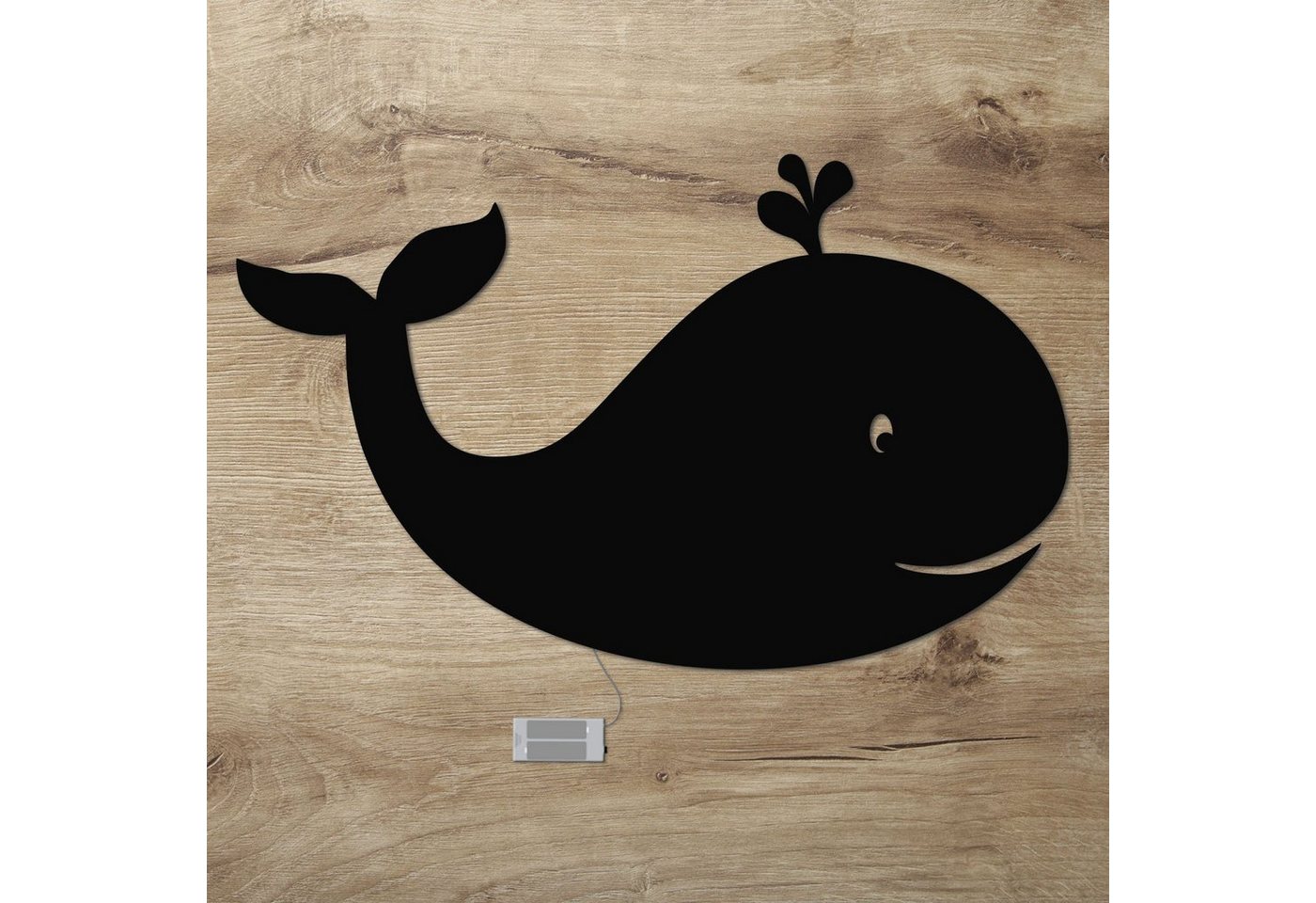 Namofactur LED Nachtlicht Wandlampe Wal Holz Wand Deko Lampe, Kinderzimmer Nachtlicht, Ohne Zugschalter/Stern, LED fest integriert, Warmweiß Namofactur LED Nachtlicht Wandlampe Wal Holz Wand Deko Lampe, Kinderzimmer Nachtlicht, Ohne Zugschalter/Stern, LED fest integriert, Warmweiß von Namofactur