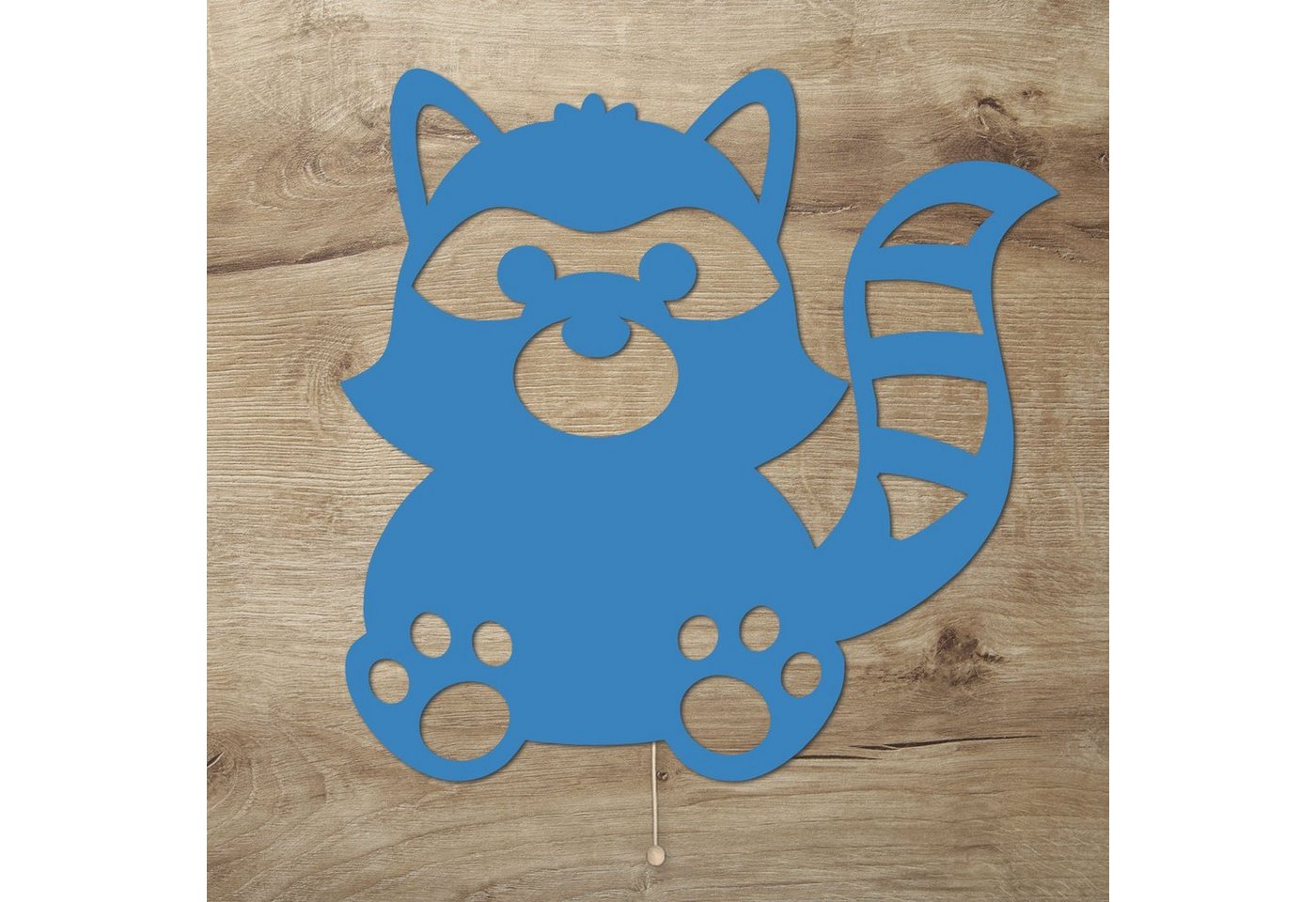 Namofactur LED Nachtlicht Waschbär Kinderzimmer Wand Lampe Deko, Nachtlicht für Kinder, Mit Zugschalter, LED fest integriert, Warmweiß Namofactur LED Nachtlicht Waschbär Kinderzimmer Wand Lampe Deko, Nachtlicht für Kinder, Mit Zugschalter, LED fest integriert, Warmweiß von Namofactur