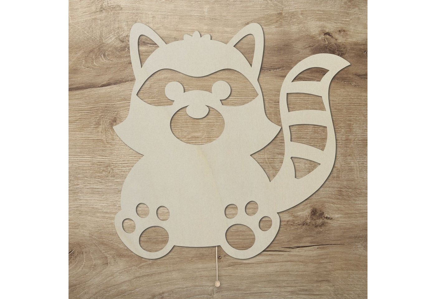Namofactur LED Nachtlicht Waschbär Kinderzimmer Wand Lampe Deko, Nachtlicht für Kinder, Mit Zugschalter, LED fest integriert, Warmweiß Namofactur LED Nachtlicht Waschbär Kinderzimmer Wand Lampe Deko, Nachtlicht für Kinder, Mit Zugschalter, LED fest integriert, Warmweiß von Namofactur