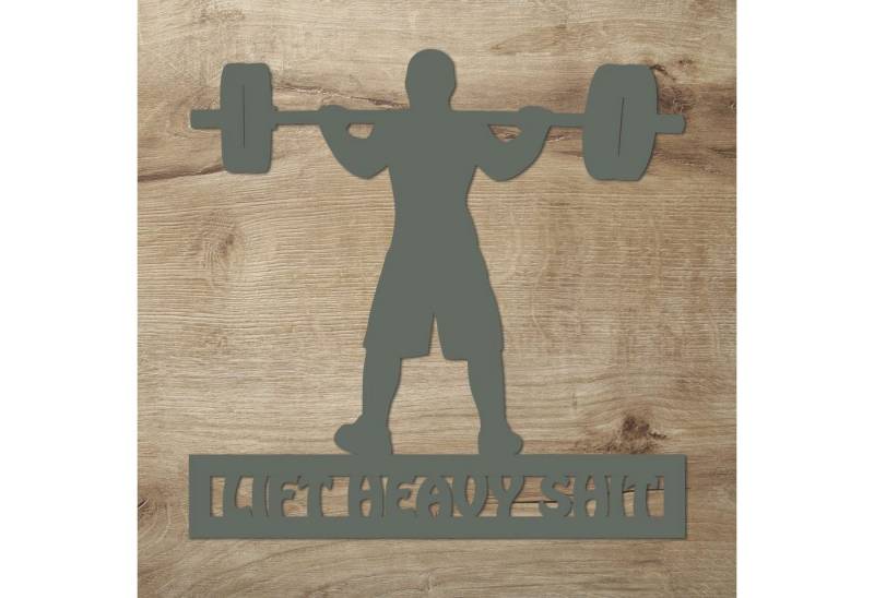 Namofactur LED Wandleuchte RGB Bodybuilding Gewichtheber Wanddeko Wand Dekoration aus Holz, LED fest integriert, Farbwechsler Namofactur LED Wandleuchte RGB Bodybuilding Gewichtheber Wanddeko Wand Dekoration aus Holz, LED fest integriert, Farbwechsler von Namofactur