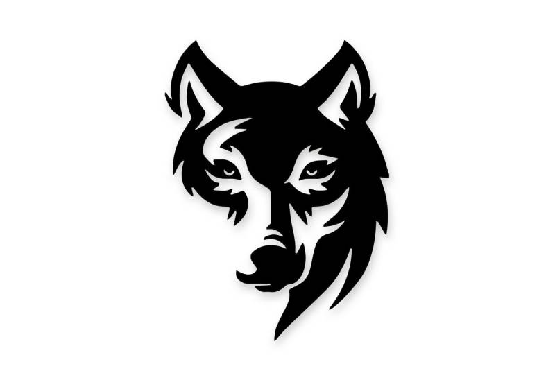 Namofactur LED Wandleuchte Wolf Wanddeko Lampe aus MDF Holz, schwarz, LED fest integriert, Warmweiß, außergewöhnliche Wandgestaltung für dein zuhause von Namofactur