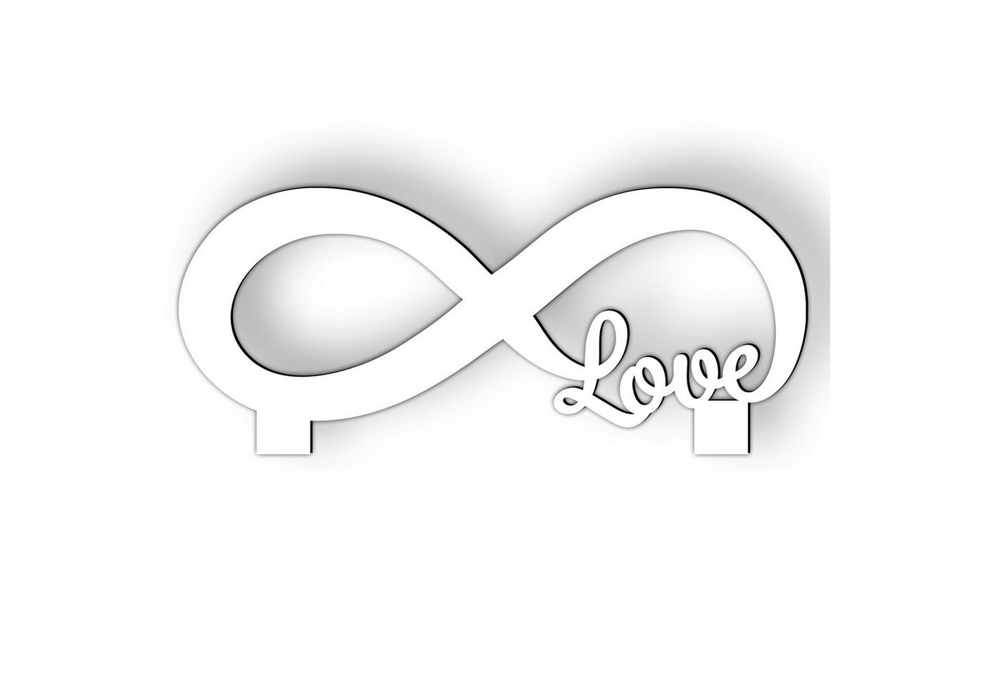 Namofactur Teelichthalter Unendlichkeitszeichen Infinity 'Love' Unendlich Zeichen (6 St., 2-teilig), Geschenk zum Jahrestag, Hochzeitstag, Liebesgeschenk von Namofactur