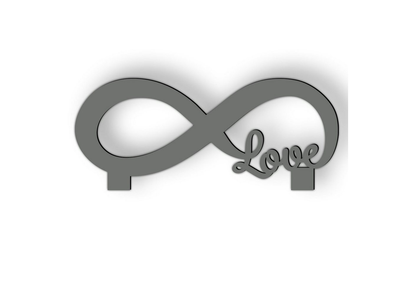 Namofactur Teelichthalter Unendlichkeitszeichen Infinity 'Love' Unendlich Zeichen (6 St., 2-teilig), Geschenk zum Jahrestag, Hochzeitstag, Liebesgeschenk von Namofactur