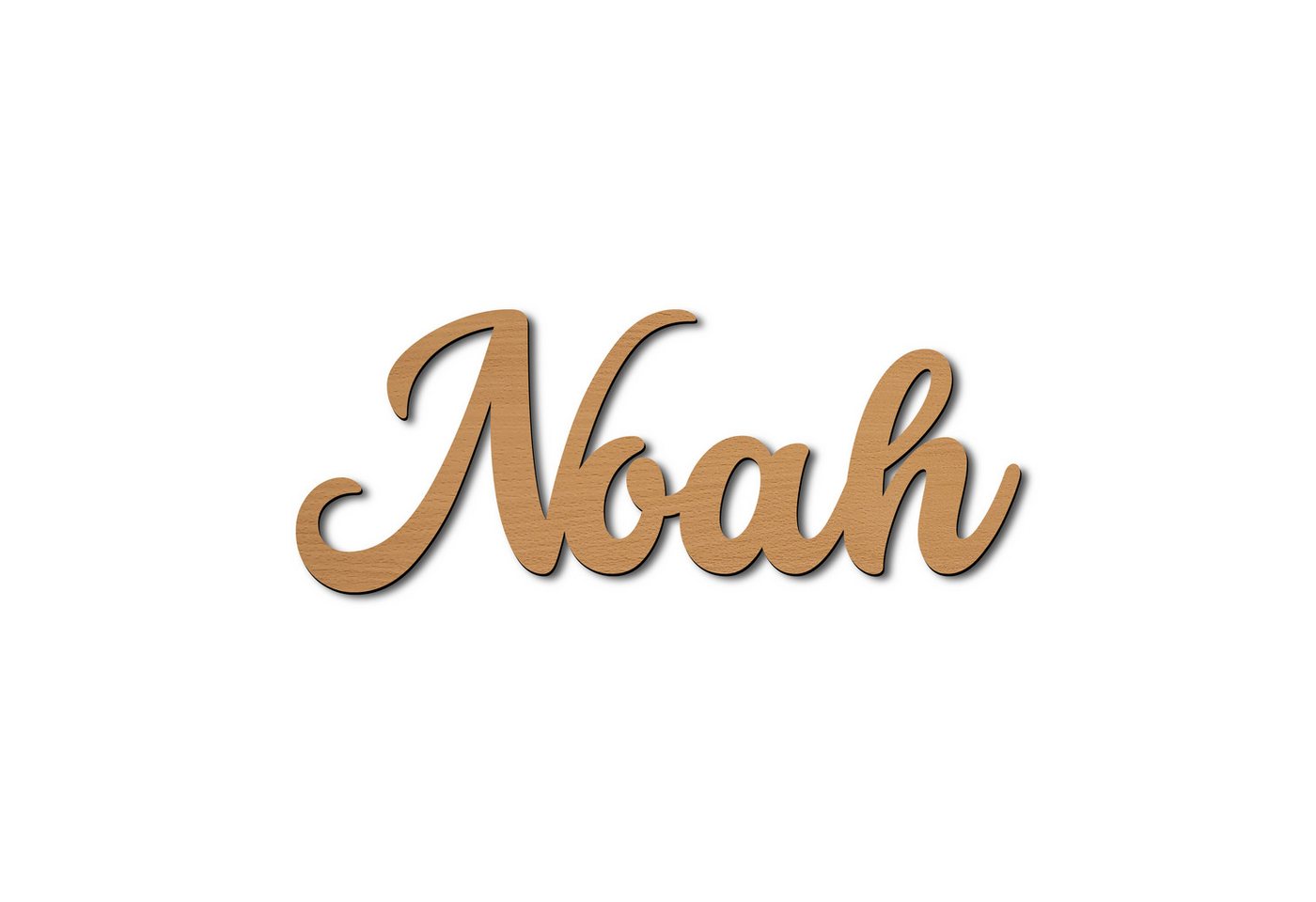 Namofactur Wanddekoobjekt Name Noah Holz Schild Buchstaben Namensschild I MDF Holz von Namofactur