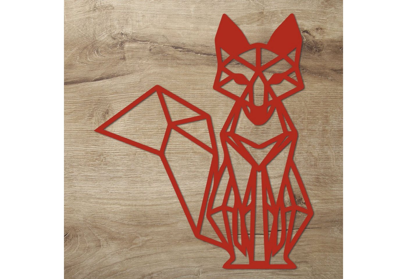 Namofactur Wanddekoobjekt Wandtattoo Fuchs Geometrisch, Wanddeko aus Holz von Namofactur