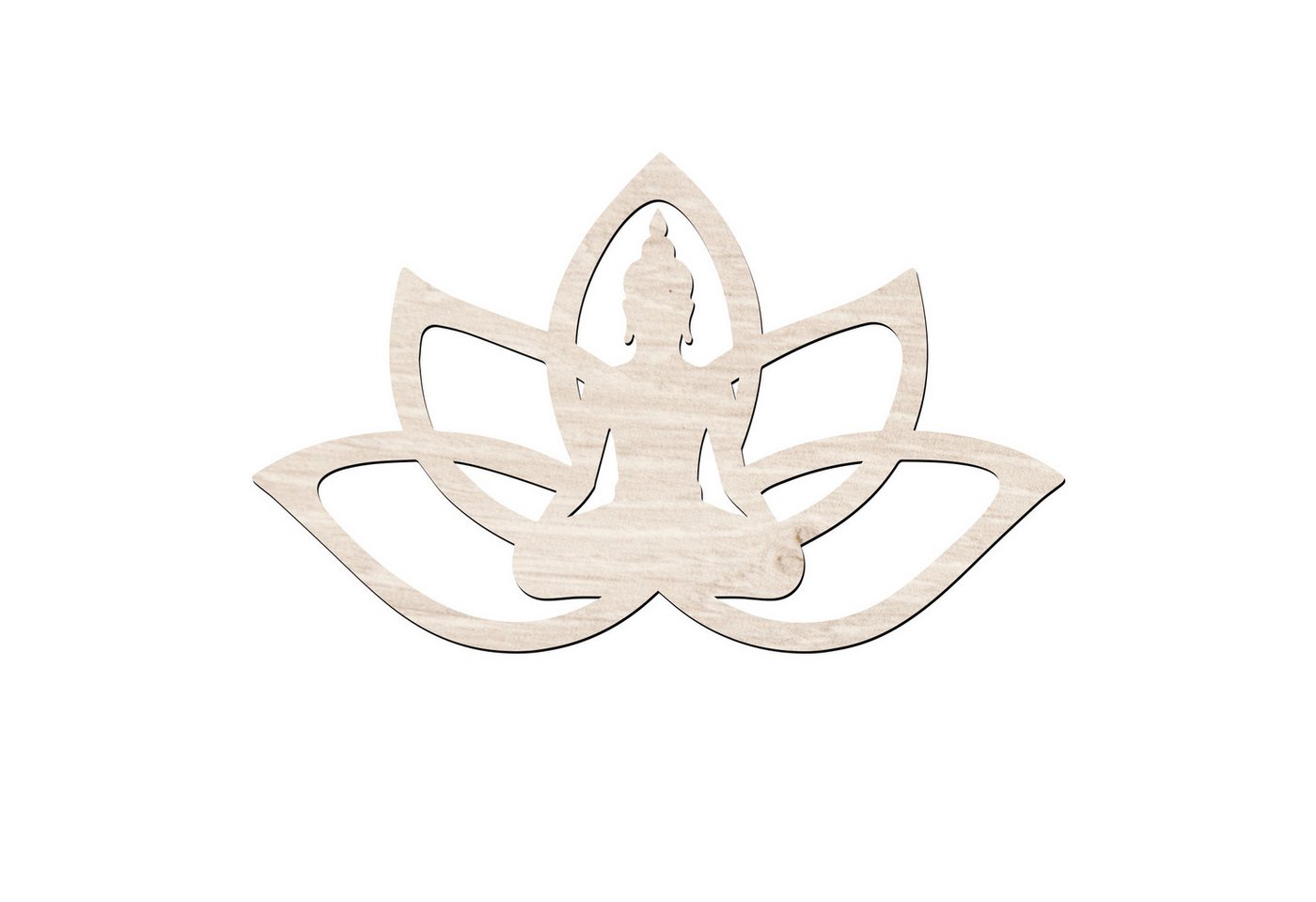 Namofactur Wandtattoo Buddha im Lotus XXL Wandtattoo von Namofactur