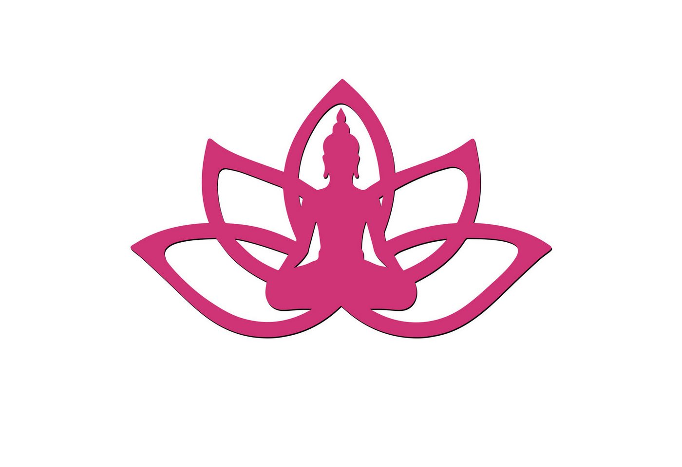 Namofactur Wandtattoo Buddha im Lotus XXL Wandtattoo Namofactur Wandtattoo Buddha im Lotus XXL Wandtattoo von Namofactur