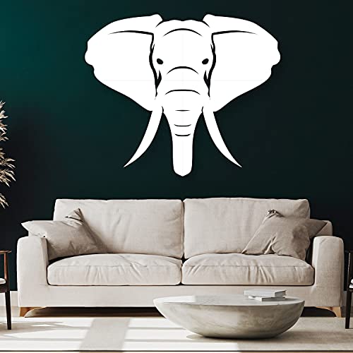 XXL Elefant Holz Wand-Deko Dekoration Wandbild für Wohnzimmer Schlafzimmer Kinderzimmer Moderne Wand-Tattoo 4 Teilig in 14 Farben erhältlich von Namofactur